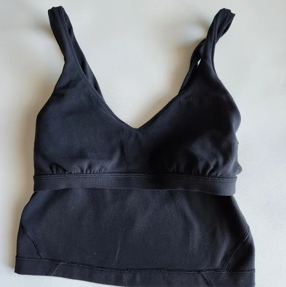 LULULEMON Women’s Align Tank Top Black Size: 2 Cropped Sports Bra No Pads - Picture 8 of 10